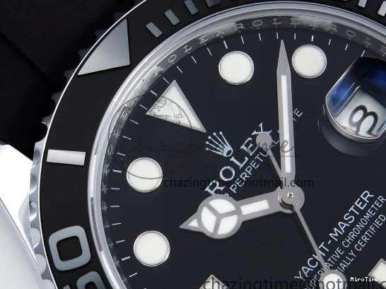 MiroTime 0308 Yacht-Master 226659 SuperF 1:1 Best Edition Black Dial on Oysterflex Strap VR Premium 1341